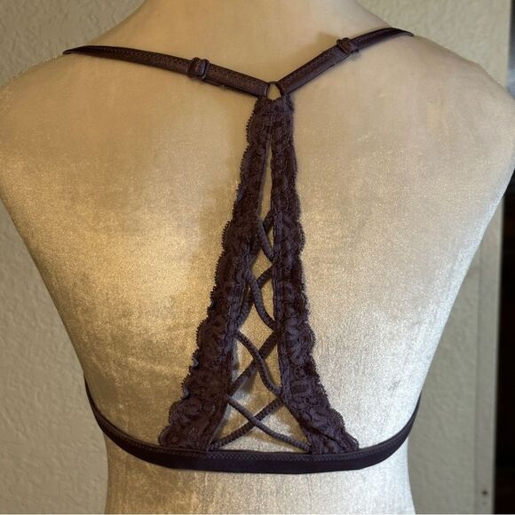 Victoria's Secret Plum Bralette Size Large Racerback‎ - Picture 5 of 6
